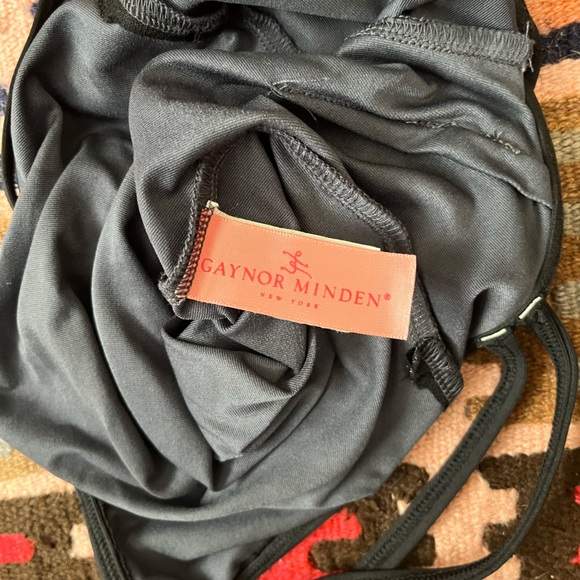 Gaynor Minden charcoal gray strappy ballet leotard XS/S - Picture 4 of 5